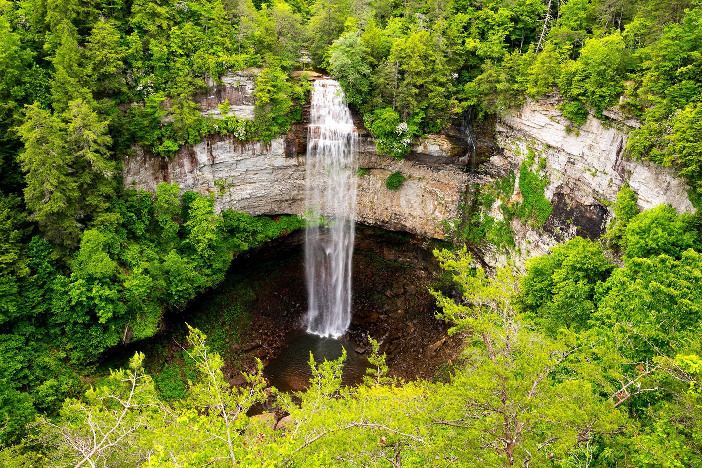 Fall Creek Falls State Park Spencer Tennessee Landscape Photograph Metal Print Wall Art Home Decor Waterfalls Frannie Dilley Photography