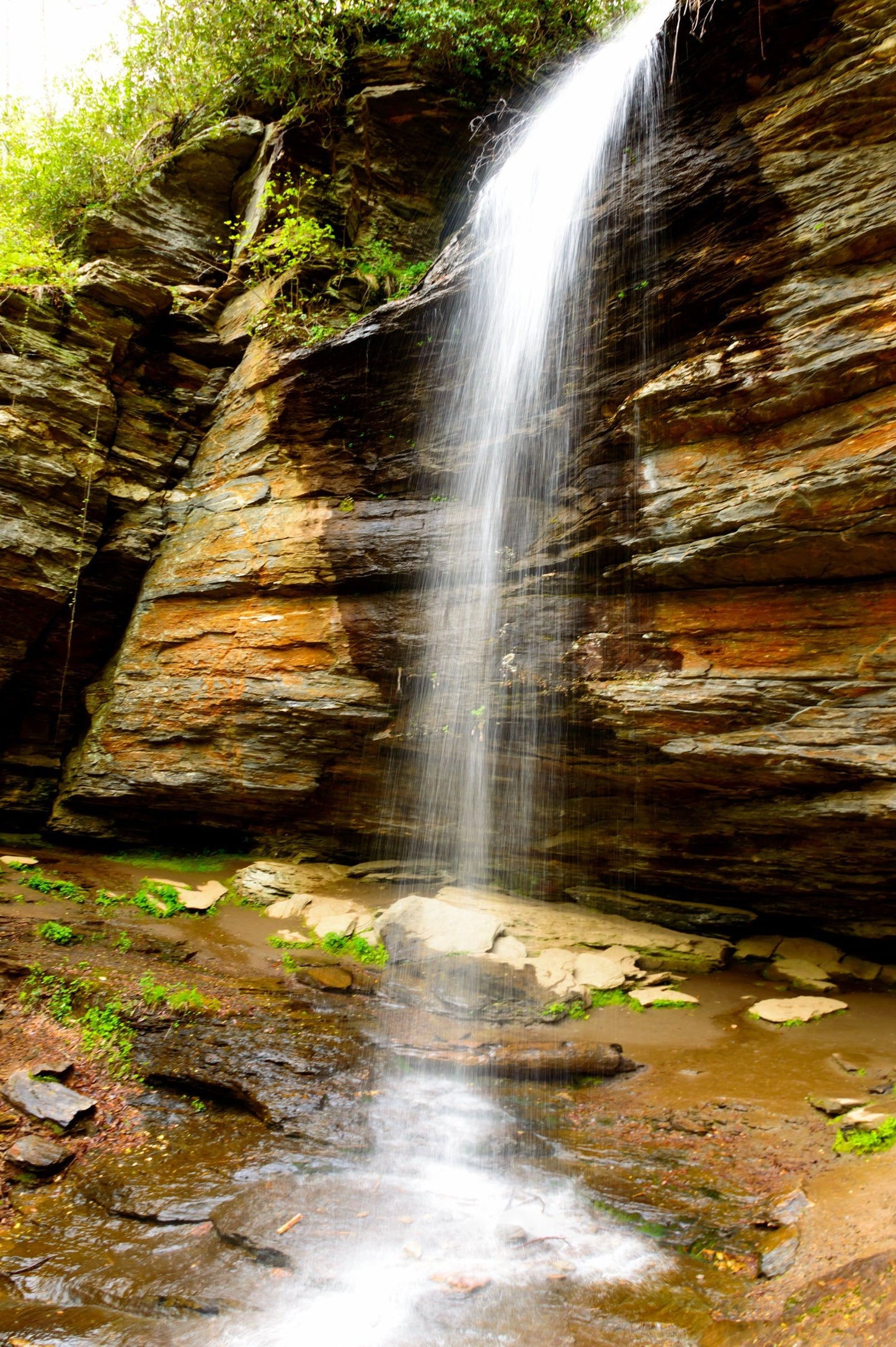Moore Cove Falls, North Carolina, Landscape Photograph, Waterfall, Looking Glass, Hendersonville, Brevard, Flat Rock