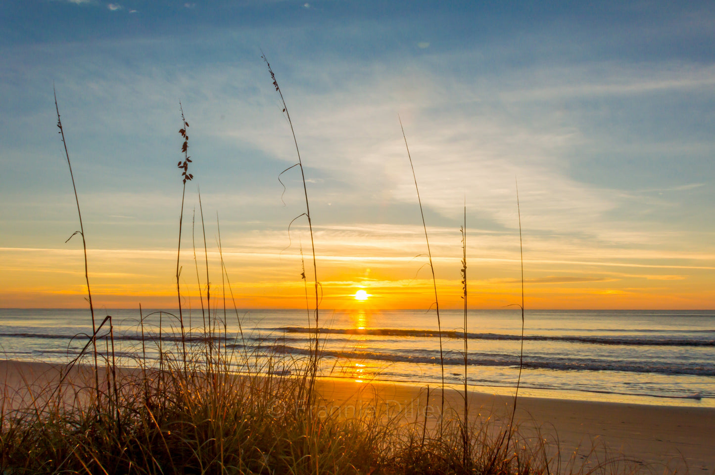 Hilton Head Island, Coligny Beach, Sunrise, Landscape Photograph, Beach, Bluffton, After Sunrise, South Carolina.