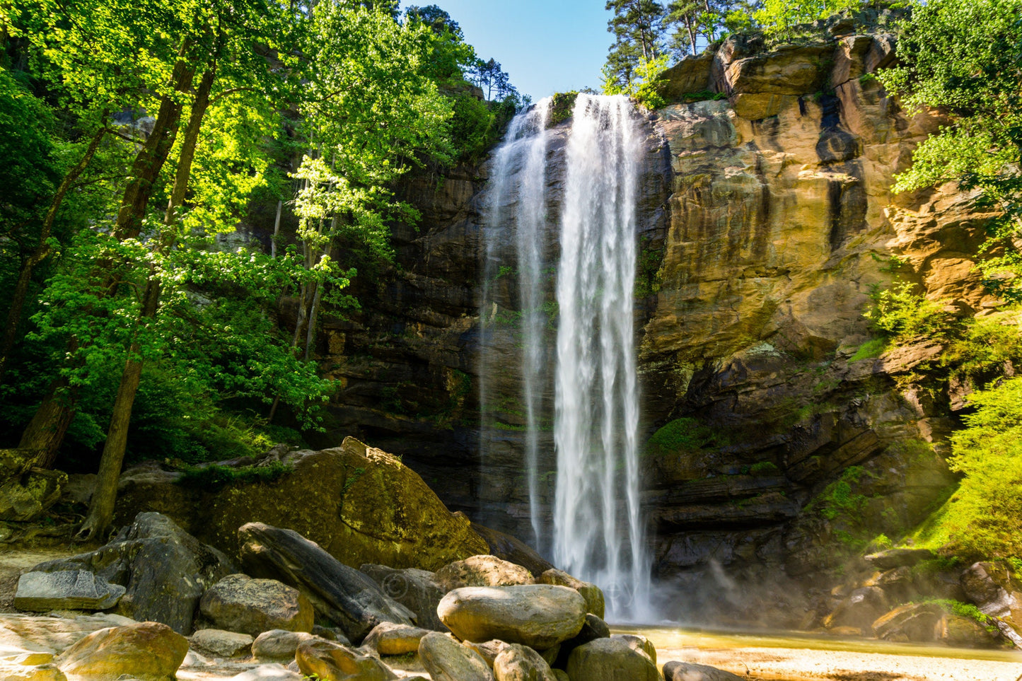 Toccoa Falls, Waterfall, Toccoa Falls College, River, Georgia, Landscape Photograph