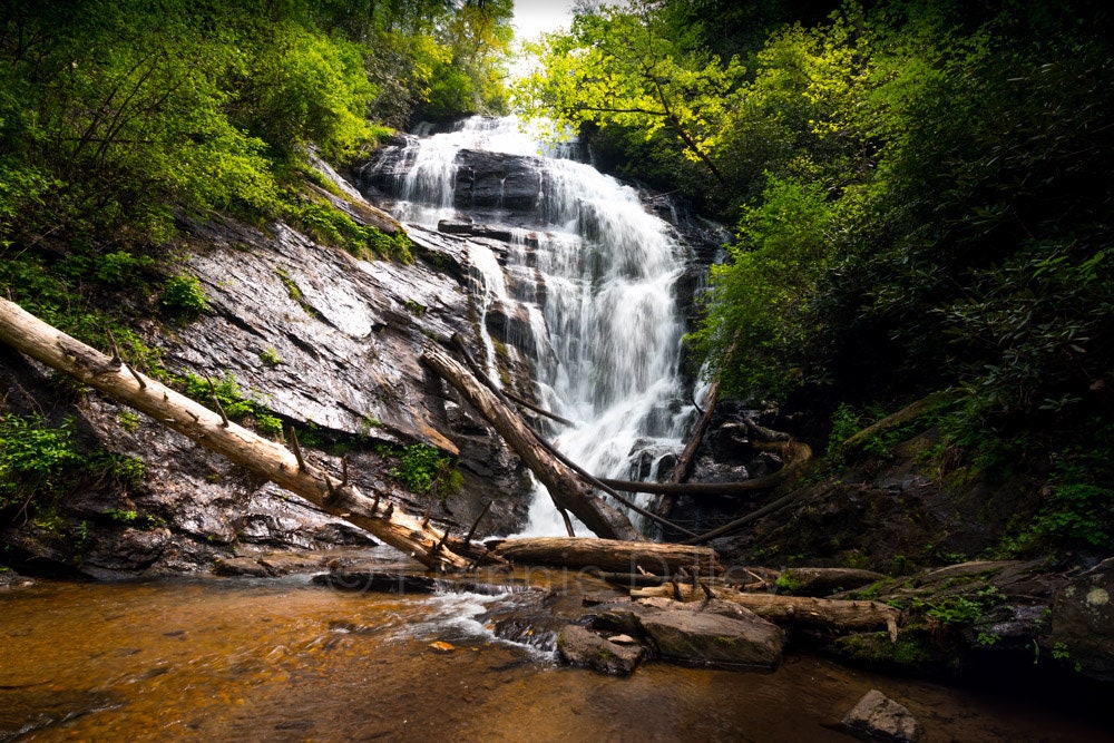King Creek Falls, Mountain Rest, SC, Burrells Ford, Chattooga River Trail, Waterfalls, Waterfall, Landscape Photograph Print, Frannie Dilley
