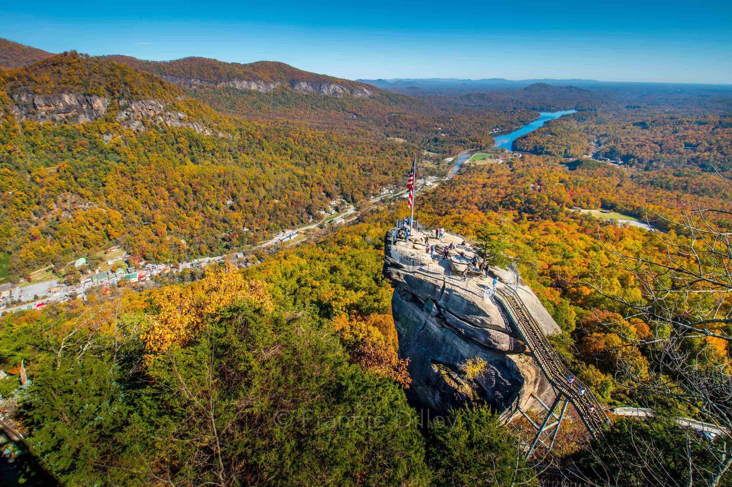 Chimney Rock State Park, Fall, Autumn Leaves, Landscape Photograph,Lake Lure,Asheville,Flat Rock,Hendersonville,North Carolina,Brevard