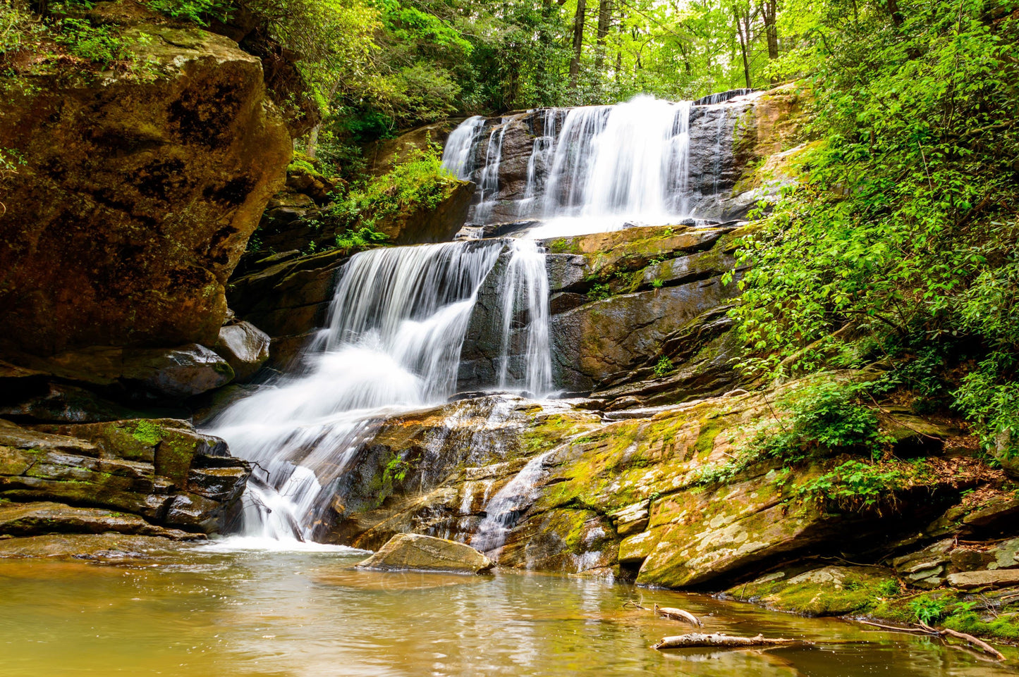 Little Bradley Falls, Saluda, Columbus, Flat Rock, North Carolina, Waterfalls, Landscape Photograph