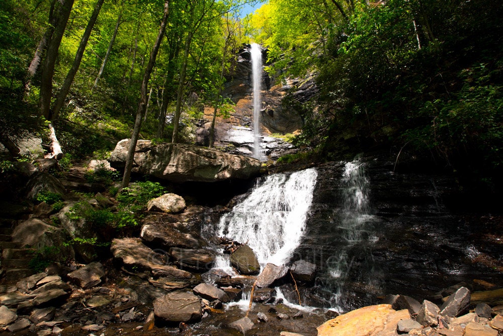 Rainbow Falls, SC, Jones Gap State Park, Mountain Rest,Waterfalls, Saluda,Cox Camp Creek, River, Print, Landscape Photograph,Frannie Dilley,