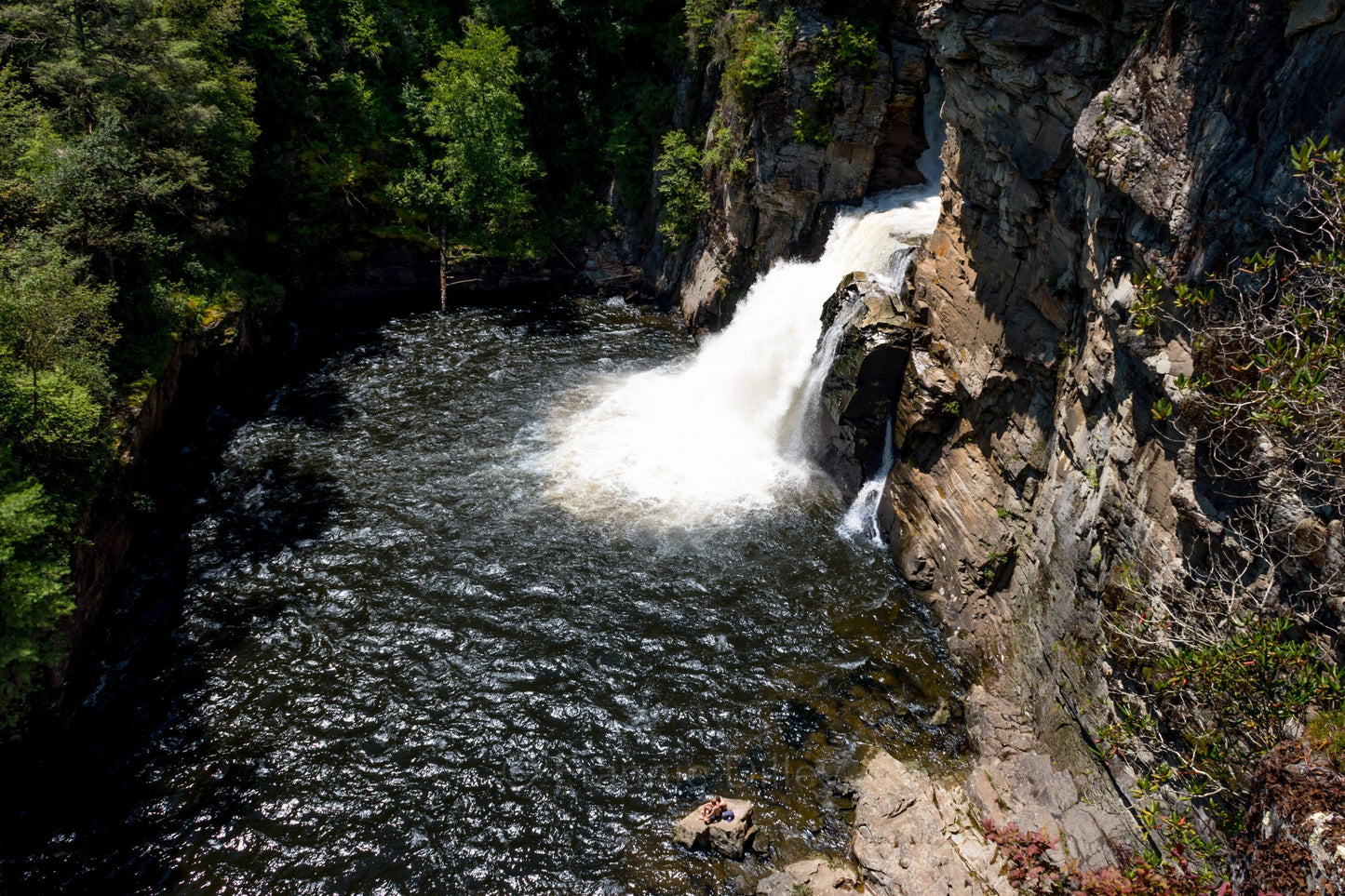 Linville Falls, Photograph Print, Wall Art, Home Décor, Landscape Print,Plunge Pool, North Carolina, Linville Gorge, Waterfall.