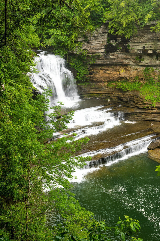 Cummins Falls State Park Cookeville Tennessee Waterfall Home Decor Landscape Photograph Metal Print Wall Art Frannie Dilley Photography