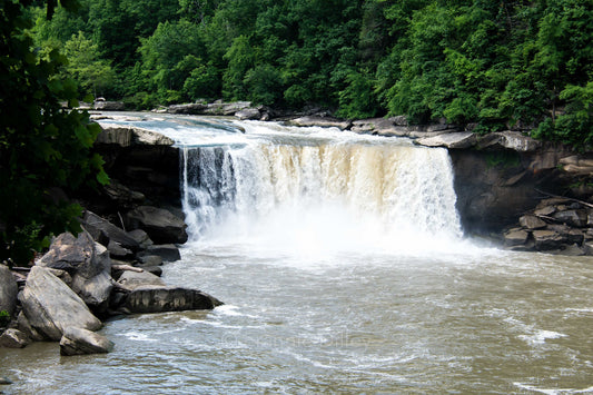 Cumberland Falls, Eagle Falls, Waterfalls, Rushing River, Corbin, Kentucky, Big Waterfall, Gap, Frannie Dilley, Landscape Photography Print