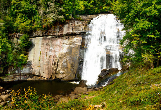 Rainbow Falls, North Carolina, Landscape Photograph, Waterfalls, Gorges State Park, Sapphire, Brevard, Asheville,Blue Ridge Parkway,Mountain