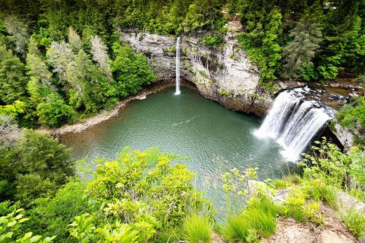 Fall Creek Falls State Park Tennessee Cane Creek Falls Waterfall Decor Landscape Photograph Metal Print Wall Art Frannie Dilley Photography