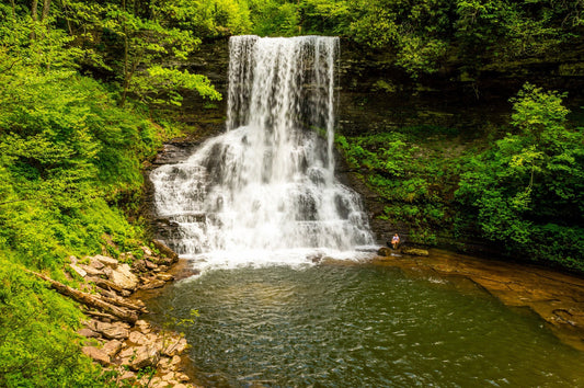 Cascade Falls, Waterfall, Cascades National Recreation Trail, Hiking, River, Pembroke, Virginia, Landscape Photograph