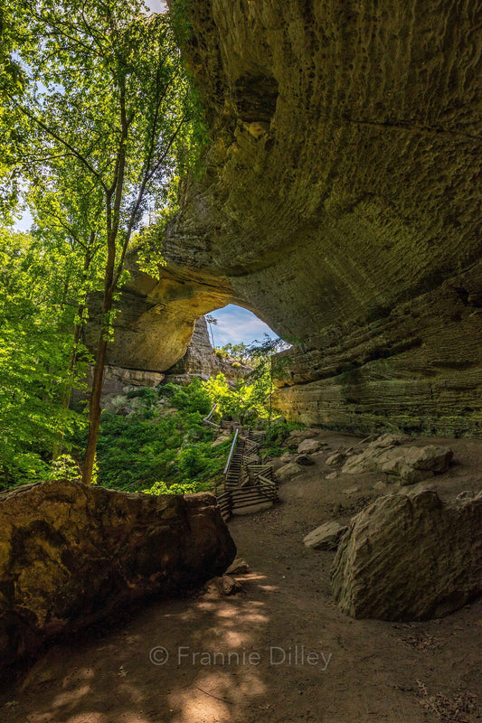 Natural Arch Scenic Area,Cumberland,Bridge,Whitley City,Slade,Parkers Lake,Kentucky,Cliffs,Frannie Dilley,Vertical Photograph Print