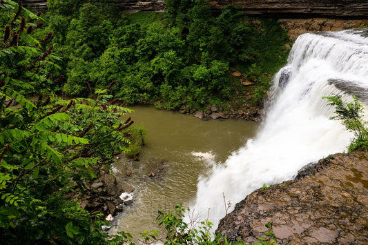 Burgess Falls State Park Sparta Tennessee Waterfall Home Decor Landscape Photograph Metal Print Wall Art Frannie Dilley Photography