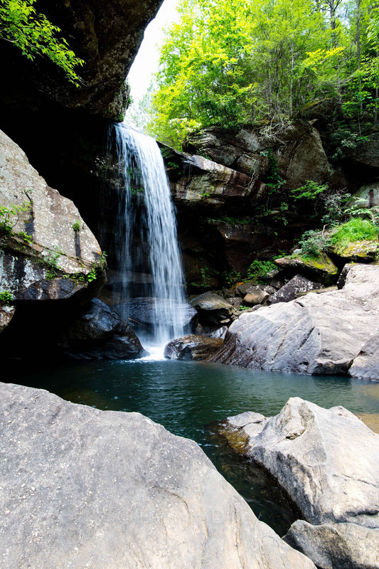 Cumberland Falls, Eagle Falls, Waterfalls, Rushing River, Corbin, Kentucky, Big Waterfall, Gap, Frannie Dilley, Vertical Photograph Print