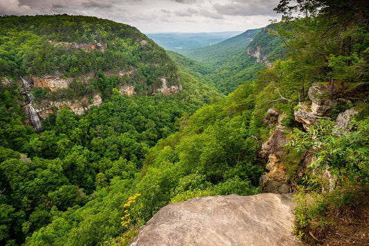 Cloudland Canyon State Park, Georgia, Landscape Photograph Metal Print, Wall Art Hiking, Home Decor, Waterfalls, Frannie Dilley Photography