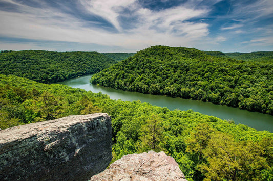 Buzzard Rock, Trail, Overlook, Marina, River, Whitley City, Stearns, Kentucky, Hiking, Frannie Dilley, Landscape Photography Print